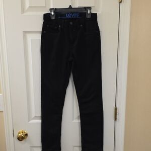 Levi's Boys 502 Tapered Fit Black Jeans